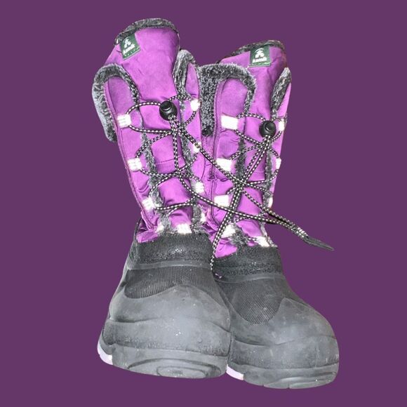 Youth Kamik Snowgypsy 2 Boot Purple Black Size 2 - Picture 2 of 7